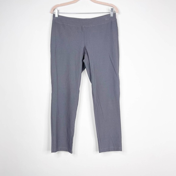 Eileen Fisher Pants - Eileen Fisher Pullon Slim Pants Trouser Small Gray Elastic Waist #6761
